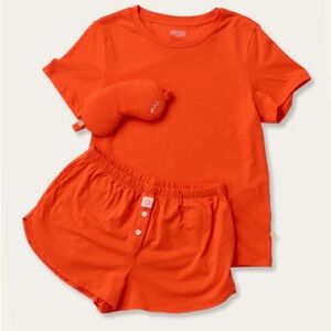 NWT Cozyland Mia boxer mask set in scarlet